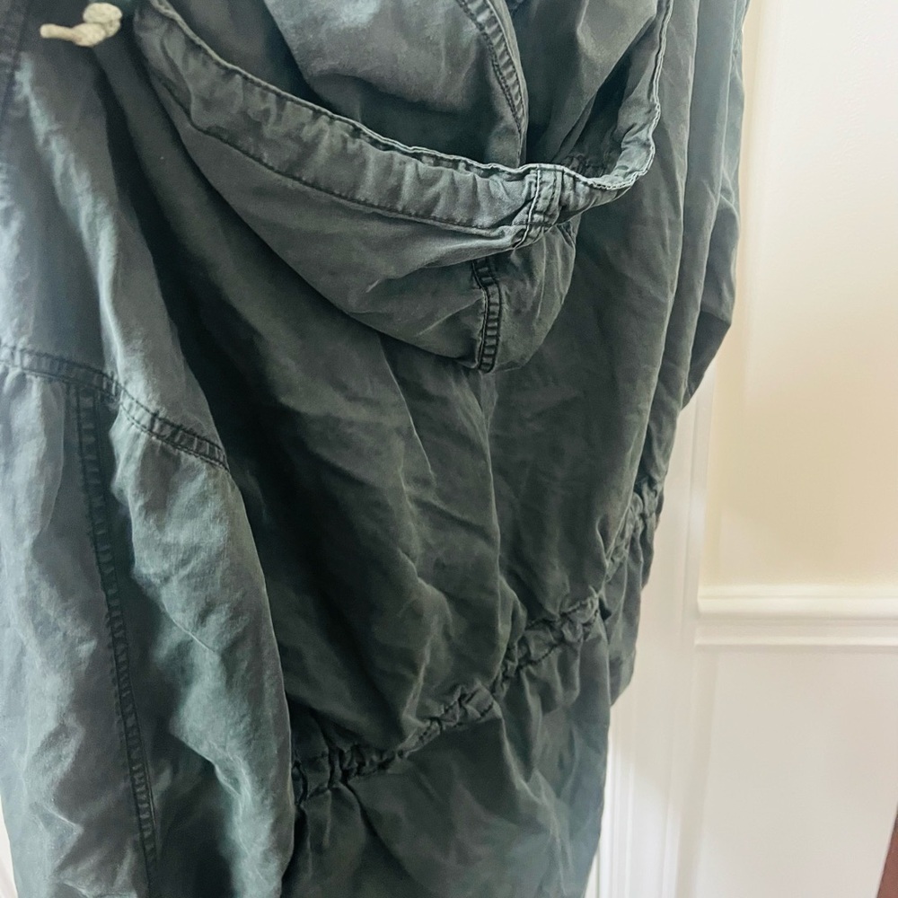 Olive Utility Jacket with Hood - Picture 5 of 5